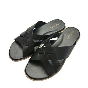 Cole Haan Florens Slide Sandals Black Leather W21142 Women’s 5B